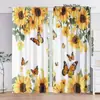 Cortinas Criativas de Verão Transfronteiriças com Estampa de Linhas do Mar, Conchas e Corais para Decoração de Ambiente de Sala de Estar e Quarto
