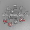Mangas de Tubo de Plástico Transparentes Rectangulares y Redondas Acero Inoxidable Tubo Cuadrado Sellado Cubierta de Tubo de Plástico Almohadillas Silenciosas Antideslizantes para Muebles