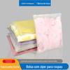 Saco de zíper de roupas em estoque pe transparente engrossado roupa interior ziplock saco eva fosco roupas embalagem saco personalizado atacado