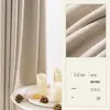 Cortinas de Shaoxing Keqiao: Cortinas blackout de algodón y lino gruesas de alta gama para dormitorio, decoración del hogar moderna de lujo ligero nórdico para sala de estar