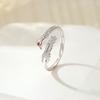 Anillo de cola de dragón de plata S925 con diseño de árbol de Banyan, Reiki, año de vida auspicioso avanzado, anillo de dragón y fénix, anillo de pareja, nuevo
