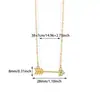 Collar Transfronterizo Nuevo de Acero Inoxidable con Doce Piedras de Nacimiento ins12 Piedra de Nacimiento Colgante de Corazón Perforado con Flecha Dorada de 18K