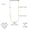 Acero Inoxidable Chapado en Oro de 18 Quilates Electrochapado al Vacío Flor de Circonita Estilo Simple Set de Joyería para el Trabajo Collar Pulsera para Mujer