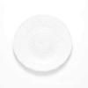 Estilo europeu grande cristal vidro placa de frutas prato de lanche prata sala de estar redonda de vidro placa plana ocidental tapete de prato de comida