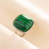 Anillo de Acero Inoxidable 304 Anillo de Acero de Titanio Geométrico Femenino Masculino Moda Combinable Nicho Sentido Avanzado Ajuste Abierto Cacao