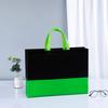 Bolsa Tote de TNT com Logo Impresso, Sacola Tridimensional para Compras de Roupas, Bolsa de TNT para Embalagem, Grande Capacidade para Roupas
