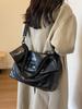 Bolso de mujer de gran capacidad, nuevo bolso informal de piel suave combinable, tipo bandolera, para estudiantes, 2023