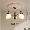 Frijol Mágico Retro Sala de Estar Dormitorio Araña Moderna Simple Estilo de Festival de Medio Otoño Alto Grado Estudio Madera Maciza Sala de Té Restaurante Lámparas