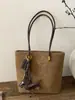 Bolsa Transfronteiriça Fosca Retrô Feminina Grande Capacidade 2025 Nova Outono e Inverno Versátil Simples Bolsa de Ombro Bolsa Tote para o Trabalho