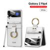 Para hombres y mujeres nueva funda de teléfono Samsung zflip4 con hebilla de anillo personalidad creativa ranura para bolígrafo con lápiz táctil Marca de moda