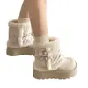 Botas de nieve de felpa suaves y acogedoras de doble uso para mujer, nuevo estilo de invierno 2026, de suela gruesa, forradas de felpa, cálidas y adecuadas para usar al aire libre