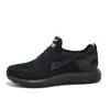 Zapatos Deportivos de Carga Nacional para Hombre Zapatos de Pareja Moda Deportiva Todo Negro Versátiles Casuales para Hombre y Mujer Zapatos para Conducir y Trotar 6313