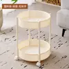 Mesa lateral de carrinho de vidro móvel de alta qualidade para sala de estar, sofá, pequena mesa de centro, mesa de cabeceira de luxo leve francesa para quarto
