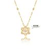 Colar de estrela de seis pontas inteligente feminino moda ins batimento cardíaco luxo leve design de nicho temperamento fashion requintado corrente para clavícula