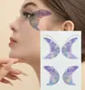 Pegatinas de Tatuaje Facial de Mariposa, Tatuajes Temporales de Transferencia al Agua, Pegatinas Impermeables de Maquillaje para Rostro y Ojos para Fiesta Bar Cosplay Carnaval Festival