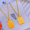 Colgante de Nube de Paz Chapado en Oro para Hombres y Mujeres Cadena de Suéter Estilo Chino Nuevo Colgante de Collar de Nube de Paz