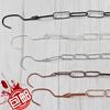 Corrente de Ferro Loja de Roupas Tira de Link Extensão de Roupa Gancho Exibição de Rack de Corrente de Ferro Anel de Suspensão Tira de Corrente de Ferro para Pendurar Roupas