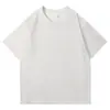 200g Algodão Puro Ombro Caído Gola Redonda Manga Curta Verão Novo Estilo Direto da Fábrica 39 Cores Unissex Solta Cor Sólida Camiseta Atacado