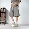 Shorts Deportivos de Verano para Hombre, Estilo Americano, Modernos, con Textura, Holgados, de Pierna Recta, Casuales, de Pierna Ancha, de Longitud Media