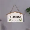Letrero de Madera Estilo Pastoral de Bienvenida para Negocios, Letrero de Abierto para Negocios, Letrero de Madera Creativo para Decoración de Pared de Tienda