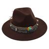 Ebay Sombrero de Copa Estilo Étnico Decoración de Gema Sombrero de Jazz Sombrero de Fieltro para Hombre y Mujer Sombrero de Felpa Mongol Sombrero Fedola Moderno