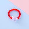 Anillo de Cuentas Adorno para el Pulgar para Niños con Elástico Ajustable Color Caramelo Estrella Lindo Adornos de Mano Venta al por Mayor en Stock