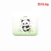 Porta-cartões de Panda com tampa deslizante, adequado para estudantes, cartões de refeição do campus e cartões de transporte público; um porta-crachá estiloso e retrátil estilo cordão e capa protetora, disponível para personalização