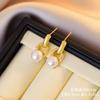 Aretes de Perla Natural Aini Beini Chapados en Oro Real Aguja de Plata S925 de Nicho Venta al por Mayor 2026 Aretes Incrustados con Diamantes de Zirconia