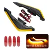 Acessórios de Modificação Universal para Motocicleta Luz de Atmosfera LED 12V Faca de Ar Veículo Elétrico Luz Decorativa com Asa Fixa de Luz Faca de Ar