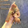 Chaveiro Criativo de Cavalo Arco-Íris Unicórnio Desenho Animado para Mulheres, Chaveiro Fofo Estilo Ins, Pingente para Mochila de Estudante, Pequeno Presente