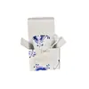 Taza de Porcelana Azul y Blanca Ouge Transfronteriza para Oficina Hogar Taza de Agua Taza de Café Set de Caja de Regalo