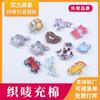 Boneca de Anime Cartoon Etiqueta Tecida Brinquedo de Pelúcia Personalizado Tridimensional Bordado Decorativo Etiqueta Tecida Dupla Camada Pingente de Pelúcia