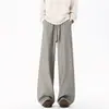2026 Nuevos Pantalones Casuales de Raya Recta Holgados Retro para Hombre Estilo Japonés Old Money Pantalones de Moda para Hombres Jóvenes Pantalones Largos