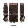 Extensiones de Cabello Rizado Largo de una Pieza Estilo Europeo y Americano Transfronterizas, Sin Costuras y Voluminosas, Extensiones de Cabello Onda de Agua para Aumentar el Volumen del Cabello, Comercio Exterior