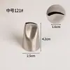 Bico de Confeitar Pétala de Rosa em Aço Inoxidável 304 Estilo Coreano para Pasta de Feijão Glacê Cinco Pétalas Flor Bico de Confeitar Reta Boca Plana 104