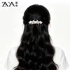 Pinza para el Cabello de Mariposa de Cristal de Lujo de Fábrica de Yiwu con Pinza de Resorte Elegante de Gama Alta Exquisita Estilo Ins para Mujer