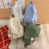 Mochila Escolar para Campus para Mujer, Mochila de Cuadros Simple Estilo Coreano para Estudiantes de Secundaria y Preparatoria, Mochila Casual de Gran Capacidad para Viajes