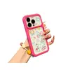 Borda color-blocking cor de macaron ESTOJO pequeno fofo adequado para capa de celular Apple 17ProMax capa protetora para iPhone18