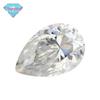 Huagang Gem Mosan Diamond Bare Diamond Anéis em forma de pêra em forma de gota importados dos Estados Unidos Moissanite Bare Stone d-color Atacado