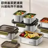Caja Sellada de Acero Inoxidable con Tapa, Caja para Conservar Frutas y Verduras, Caja de Almacenamiento para Refrigerador Doméstico de Múltiples Tamaños, Transfronterizo