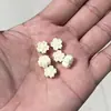 Acessórios para Joias Marfim Fruta Esculpida Flor Rosa Lótus Contas Espaçadoras Semi-Acabadas Contas para Montagem de Pulseira DIY Contas Soltas Acessórios