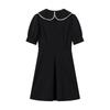 Primavera 2024 nuevo vestido transfronterizo europeo y americano para mujer, temperamento dulce, con cuello de muñeca desmontable 1874