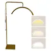 Lâmpada de beleza meia-lua suporte de chão em forma de U salão de beleza arte de unhas extensão de cílios proteção ocular lâmpada de chão LED ferro vintage outro
