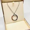 Collar de Círculo Grande Versión de Alta Gama Baojia para Mujer, Cadena para Clavícula con Colgante de Círculo a la Moda, Nuevo Diseño Fresco Estilo Coreano 2024