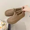 Zapatos de Moda para Mujer Otoño Invierno Nuevos Simples Suela Suave Con Forro de Terciopelo Cálidos para Mujer 2026 Antideslizantes Sin Cordones Fondo Plano Zapatos para Madre