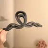 Pinza de Tiburón Rizada Oscura Brillante, Pinza Grande Simple para el Cabello para Mujeres, Adecuada para el Viaje Diario, Accesorio para el Cabello Simple y Elegante