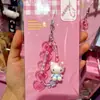 Encanto de Teléfono de Flor de Corazón de Dulce Candy Kuromi Frosty Gato Kt Llavero Lindo de Moda Cordón para Bolsa