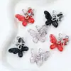 Pendente de Borboleta com Incrustação de Resina e Liga de Metal Casual Materiais para Acessórios de Joias DIY Colar Pulseira Brincos e Outros