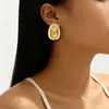 Pendientes Colgantes Redondos de Flor Moda Transfronteriza Europea y Americana para Mujer, Pendientes de Aleación Estilo Ins Fresco Elegantes y Versátiles
