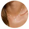 Amazon Transfronterizo Engrosado Collar Colgante de 26 Letras Cadena de Caja que No se Cae Cadena para Clavícula Collar para Pareja Todo Fósforo